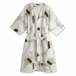 Marimekko Unikko Cotton Linen Bathrobe
