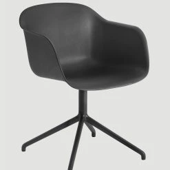 Muuto Fiber Arm Chair Swivel W. Return 11 Muuto Fiber Arm Chair Swivel W. Return -vitra shop muuto fiber black 1