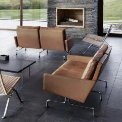 Fritz Hansen PK31™ 2 Seater Sofa -vitra shop pk31 sofa lifestyle