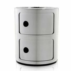 Kartell Componibili Storage Unit Metal -vitra shop two element chrome 0 1 1