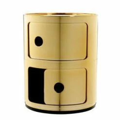 Kartell Componibili Storage Unit Metal -vitra shop two element gold 2 1 1