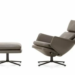 Vitra Grand Relax Lounge Chair & Ottoman -vitra shop vitra grand relax lounge and ottoman chair umbra grey main